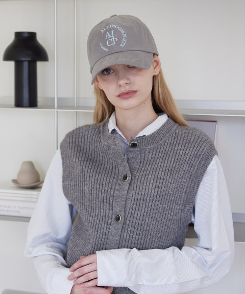 Round Logo Ball Cap (Gray)
