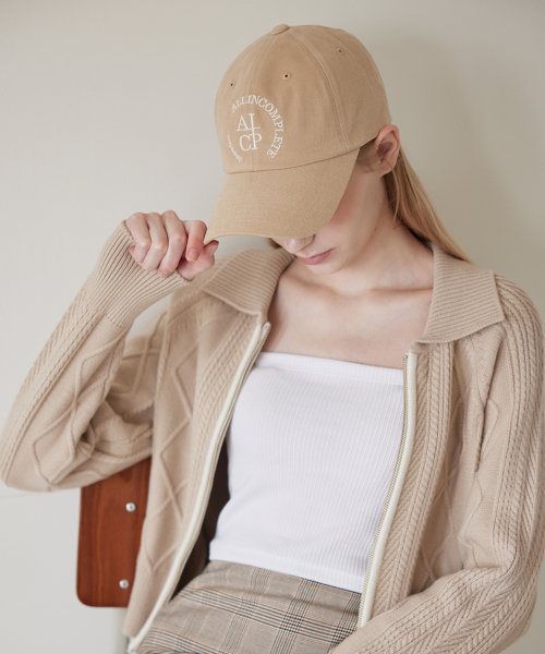 Round Logo Ball Cap (Sand Beige)