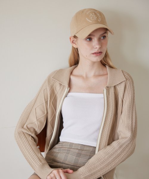Round Logo Ball Cap (Sand Beige)