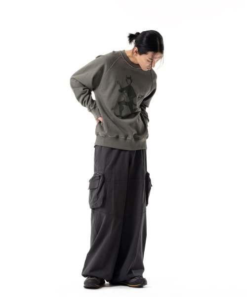 Zip Cargo Pocket Pants (Dark Gray)