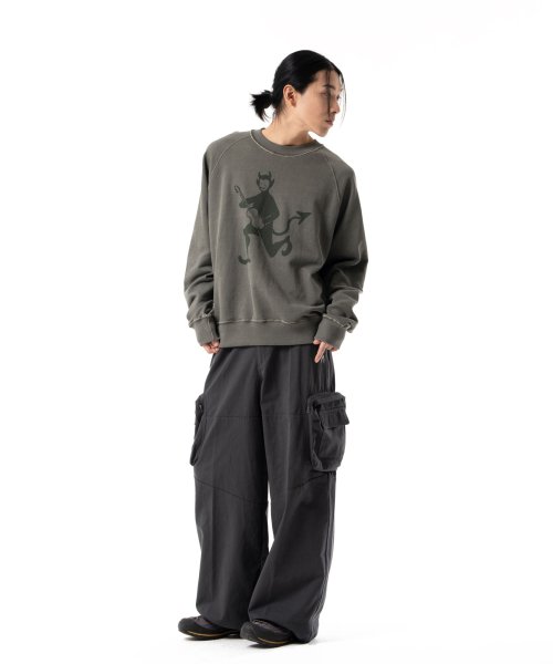 Zip Cargo Pocket Pants (Dark Gray)
