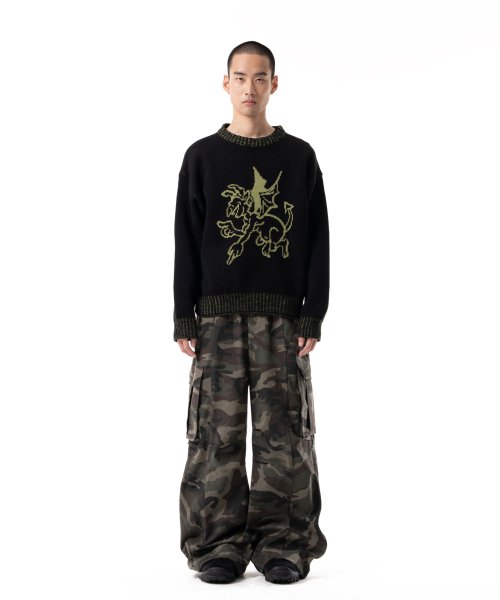 Devil Jacquard Knit (Black)