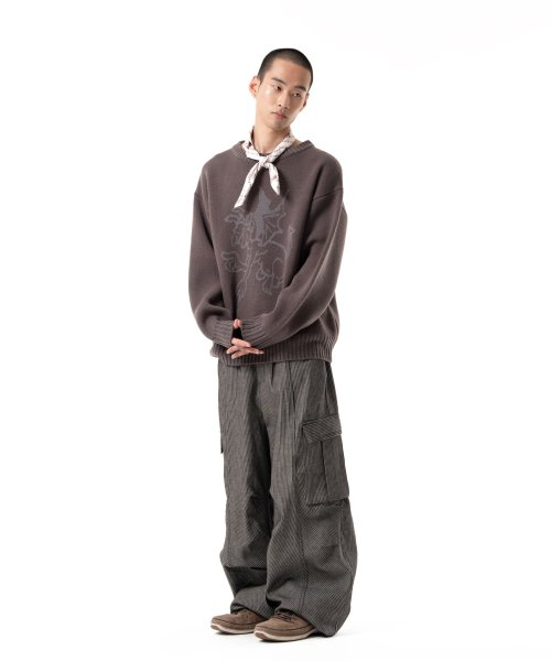 Devil Jacquard Knit (Brown)