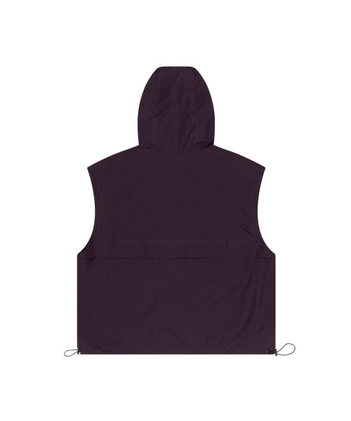 Nylon Hooded Vest (Purple)
