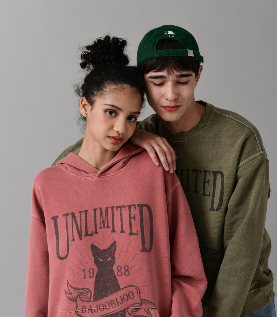 바쥬비쥬(BAJOO BIJOO) Unlimited Cat Pigment Hoodie [Indigo Pink] - 사이즈 & 후기 ...
