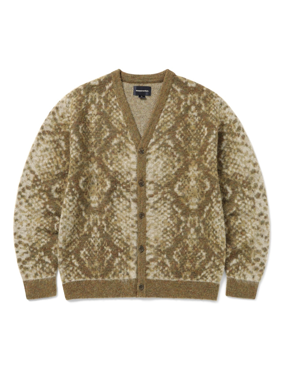 디스이즈네버댓(THISISNEVERTHAT) Python Jacquard Knit Cardigan Brown - 사이즈 & 후기 ...