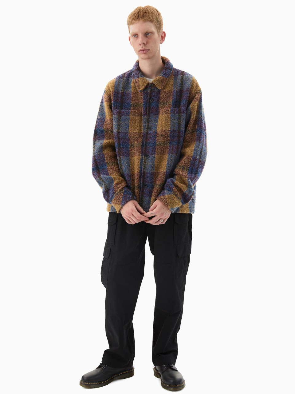 さらに100円引き◆thisisneverthat◆Boucle Check shirt MUSINSA公式 | thisisneverthat® Boucle Check Shirt Olive