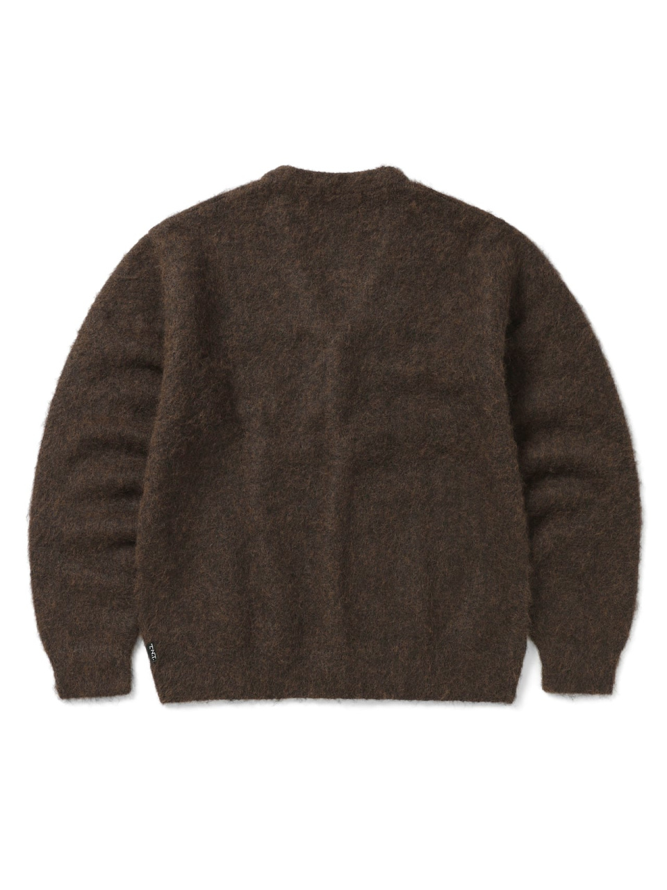 MUSINSA | thisisneverthat® Hairy Knit Cardigan Brown