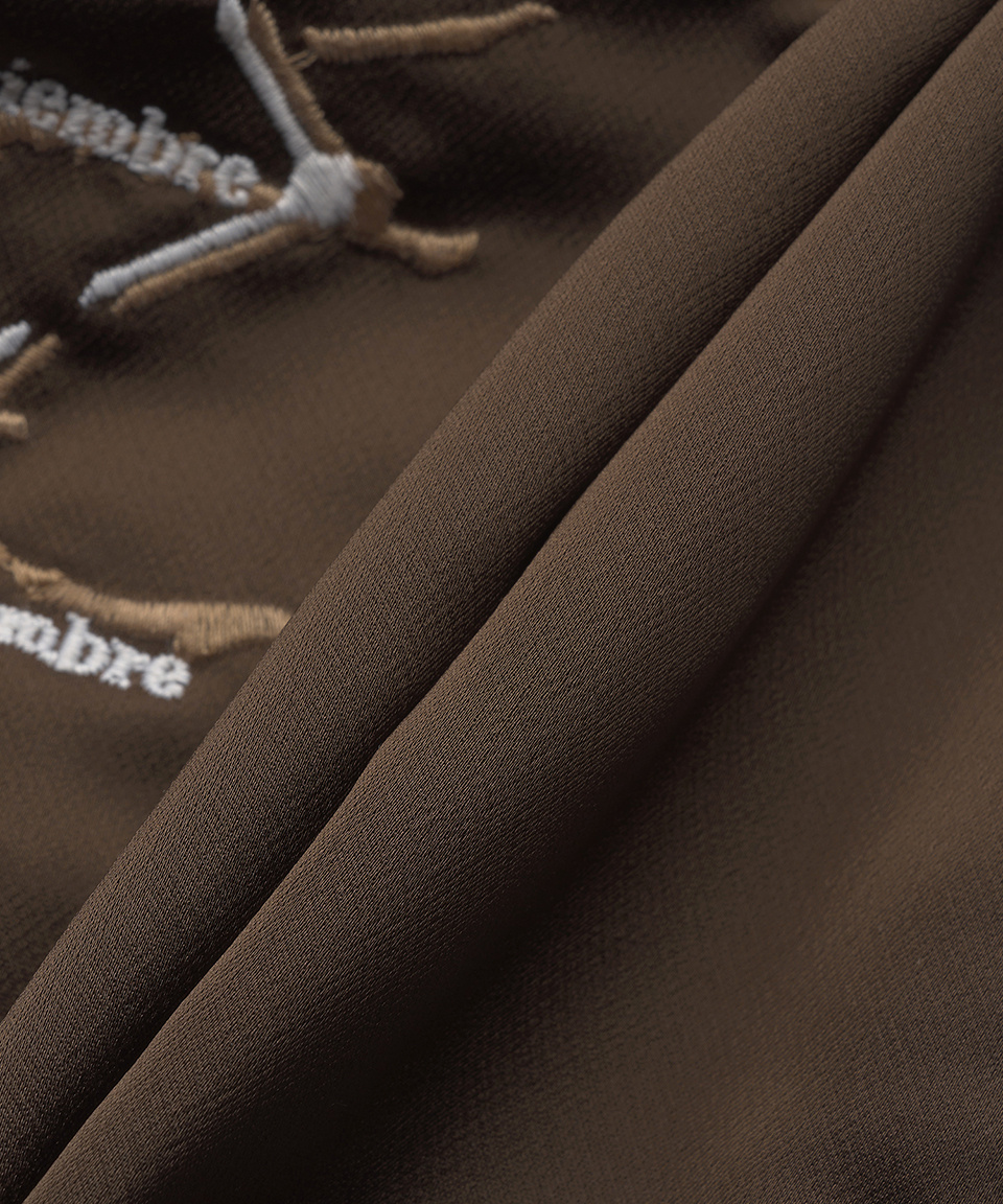 アウターその他 RHUDE Crepe Satin Souvenir Jacket Brown Creme RHUDE Crepe Satin Souvenir Jacket Brown Creme