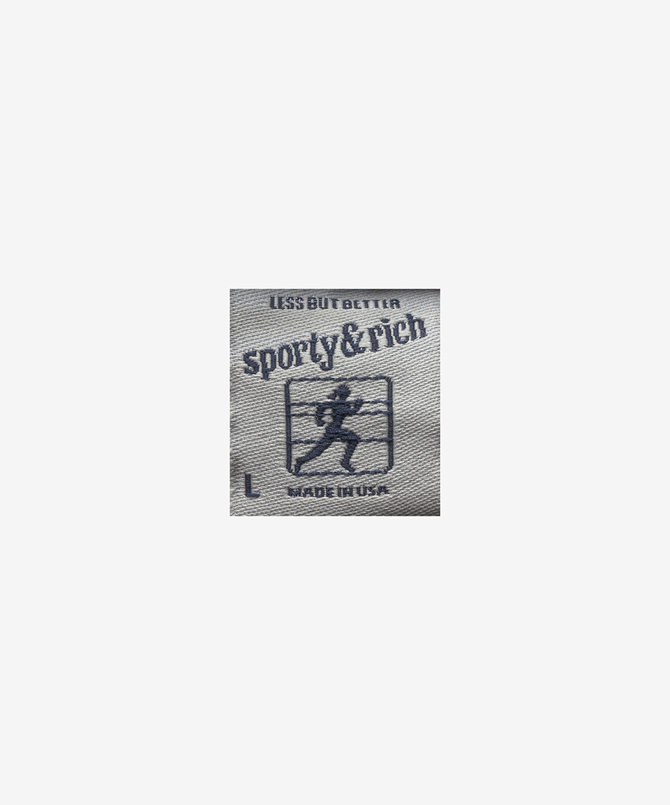 MUSINSA | SPORTY&RICH Rizzoli Tennis Polo Shirt - Navy
