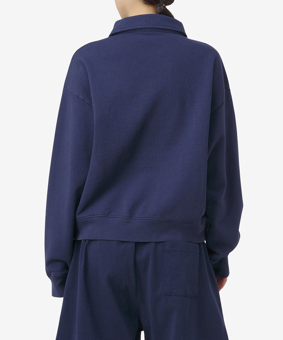 MUSINSA | SPORTY&RICH Rizzoli Tennis Polo Shirt - Navy