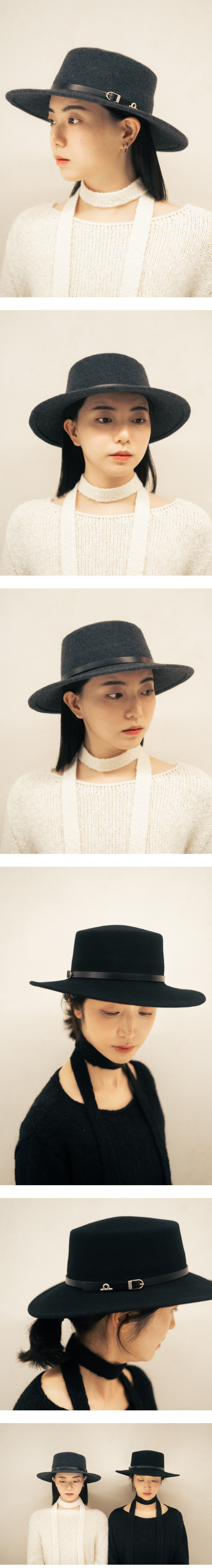 WOOL FELT BOATER 울 펠트 보터 2 COLORS 상세 이미지 2