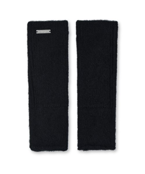 Alpaca Knit Hand Warmer, Black