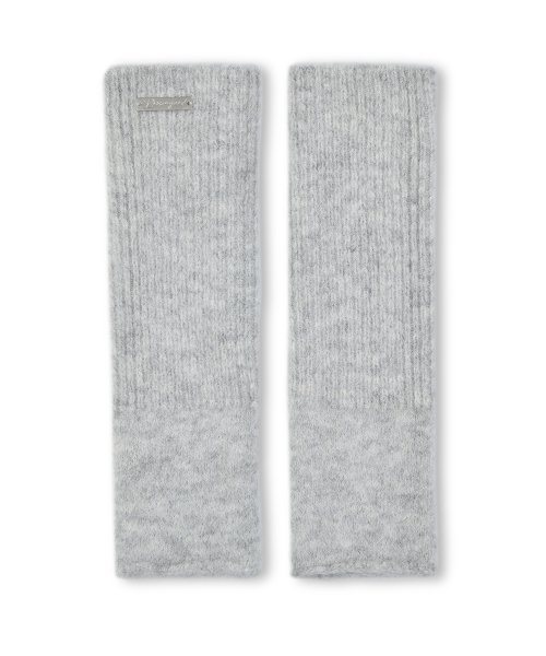 Alpaca Knit Hand Warmer, Light Grey