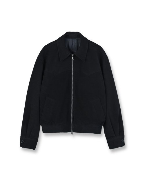 Moleskin Western Jacket, Black