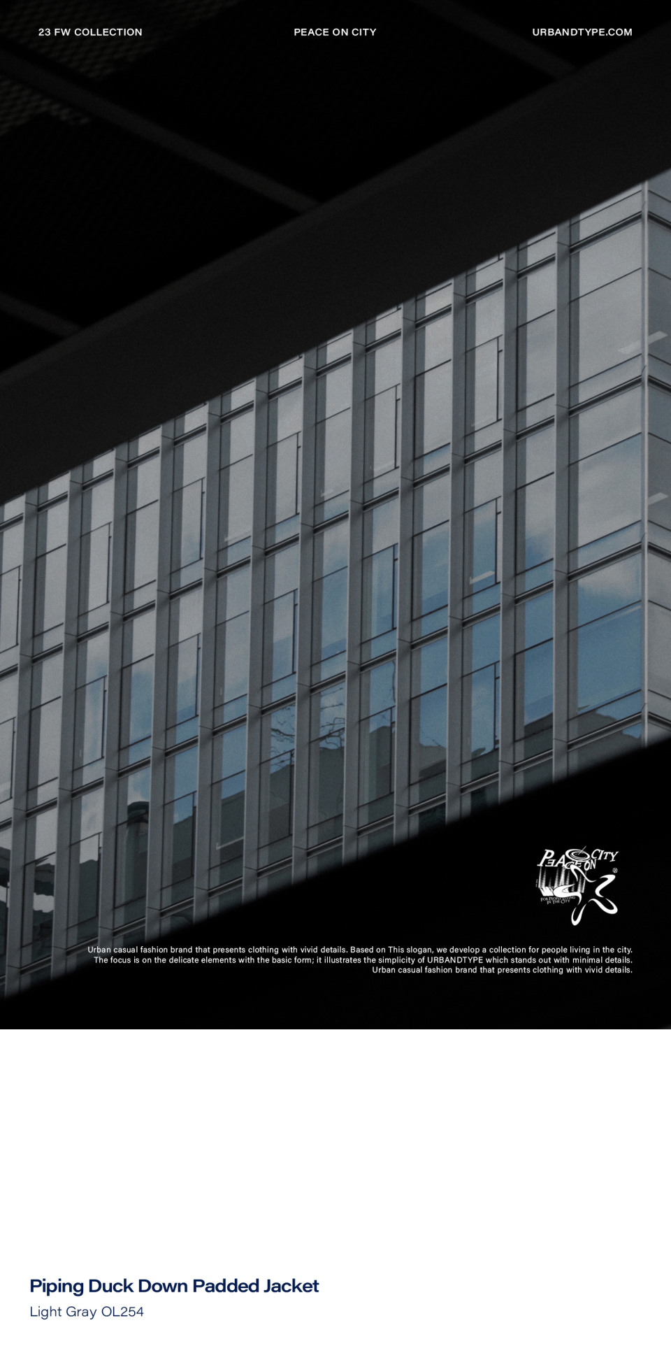 MUSINSA | URBANDTYPE Piping Duck Down Padding_Light Gray_OL254 MUSINSA | URBANDTYPE Piping Duck Down Padding_Light Gray_OL254