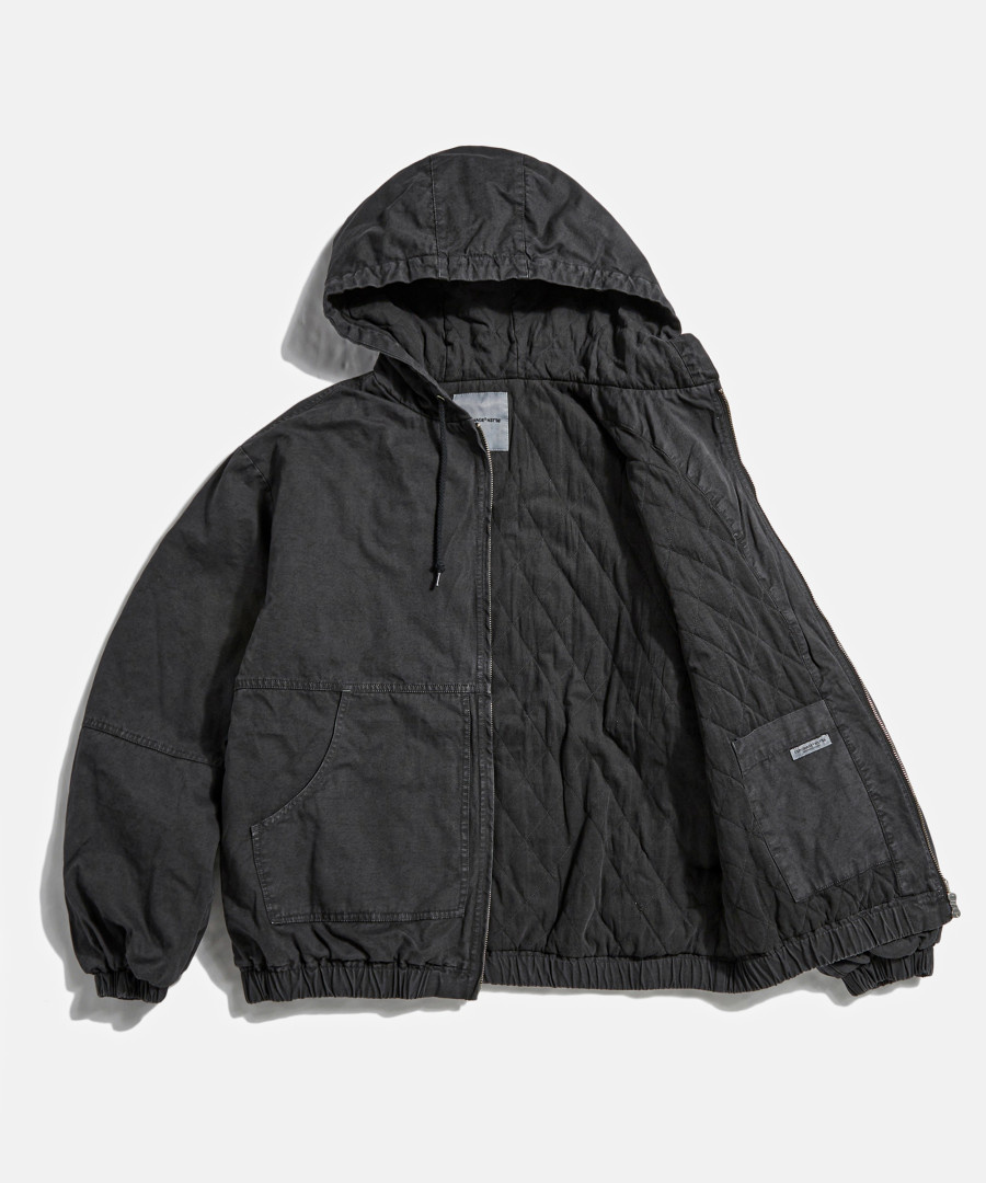 Overdyed Hooded Work Jacket Pigment Black 상세 이미지 19