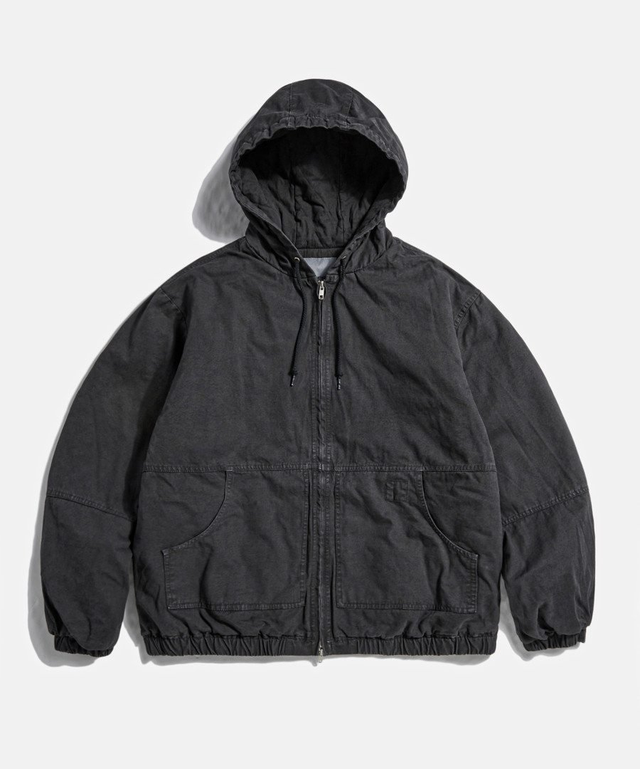 Overdyed Hooded Work Jacket Pigment Black 상세 이미지 18