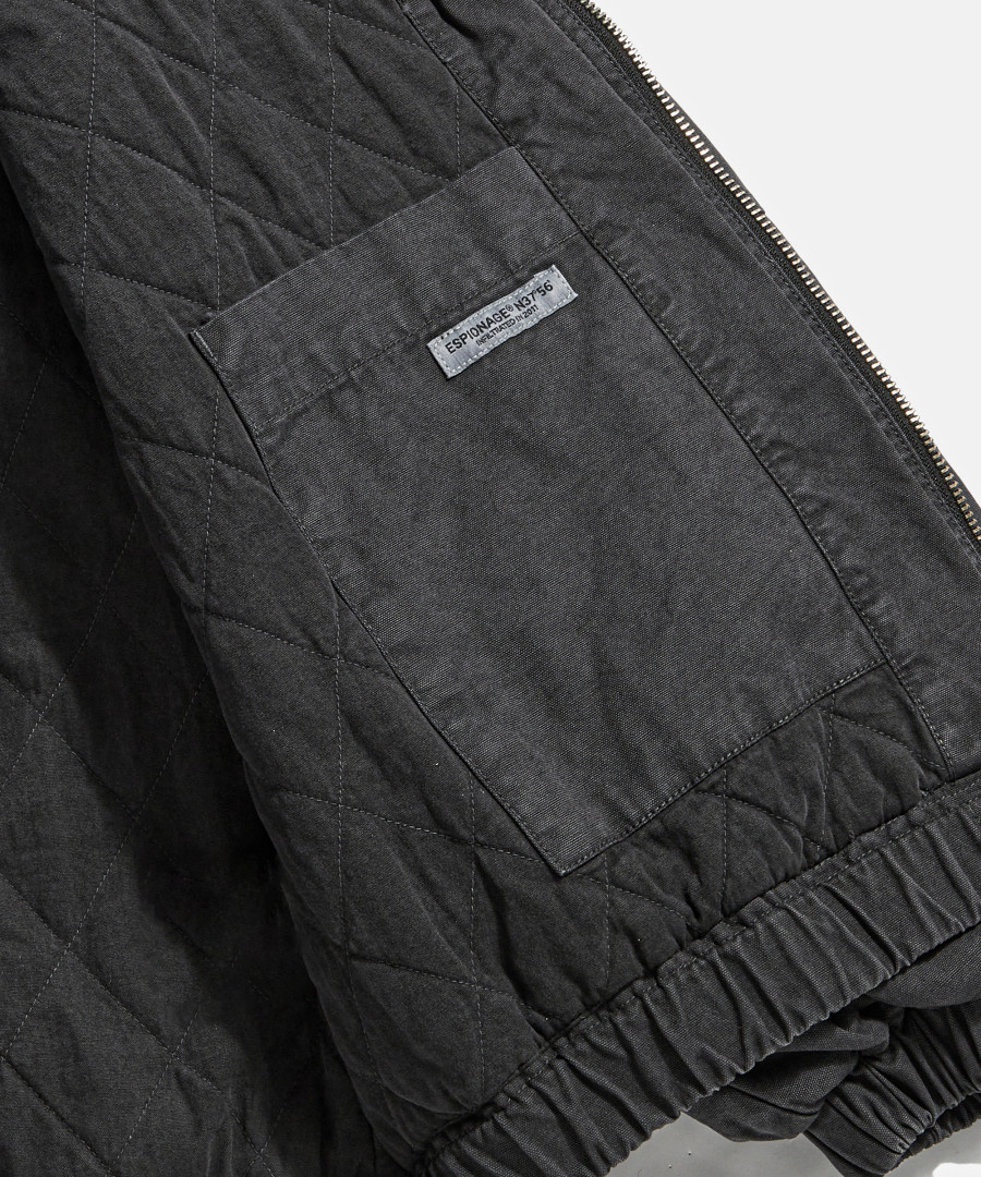 Overdyed Hooded Work Jacket Pigment Black 상세 이미지 25