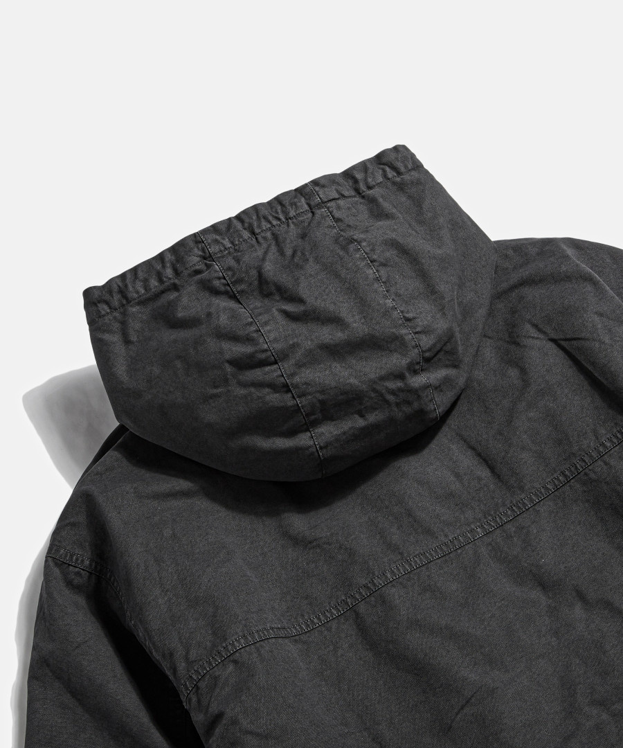 Overdyed Hooded Work Jacket Pigment Black 상세 이미지 27