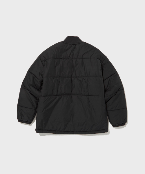 여성 언발란스 타프타 패딩 자켓 Black