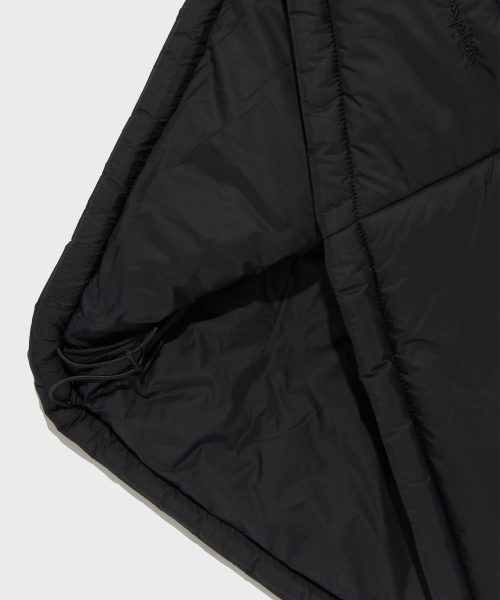 여성 언발란스 타프타 패딩 자켓 Black