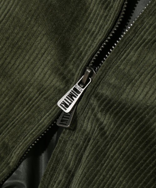 2WAY CROPPED CORDUROY DRIZZLER JACKET_OLIVE