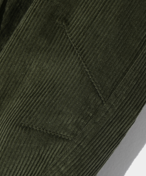 2WAY CROPPED CORDUROY DRIZZLER JACKET_OLIVE