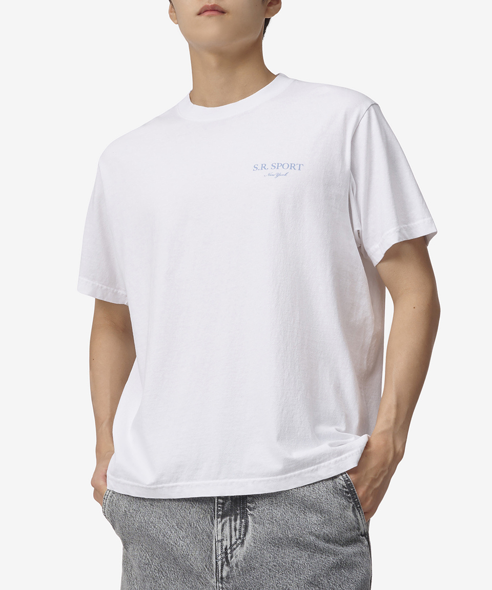 スウェット・トレーナー Sporty & Rich Wimbledon Short Sleeve T-Shirt White TS931WH T MUSINSA | SPORTY&RICH Wimbledon short-sleeved T-shirt