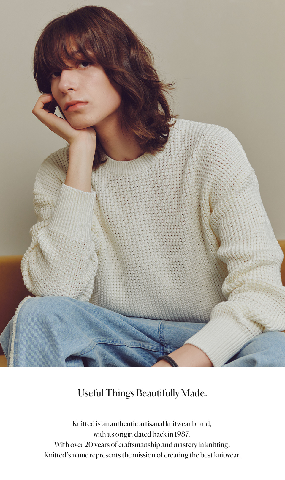 MUSINSA | KNITTED [KnittedXKKST] Soft cotton heavy waffle