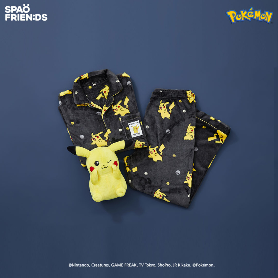스파오(SPAO) (포켓몬) 트레이너가 되고싶어 수면잠옷(BLACK)_SPPPD4TU06