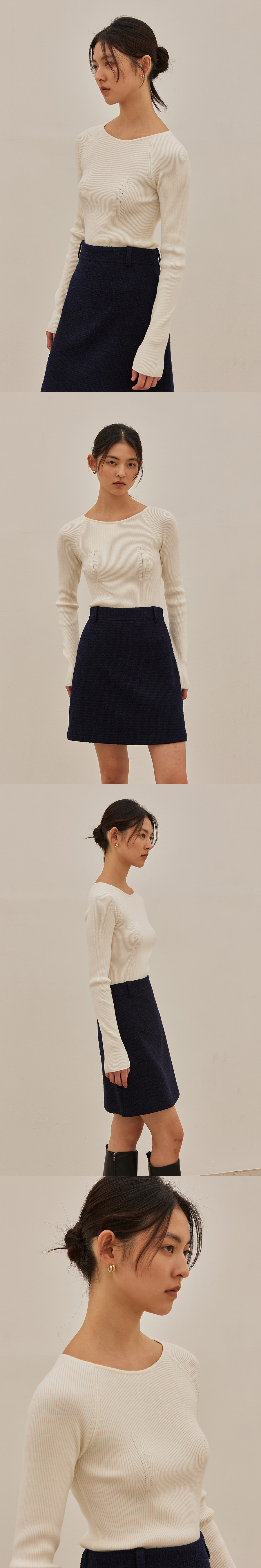 MUSINSA公式 | MANGO MANY PLEASE BURD TWEED MINI SKIRT (3colors)