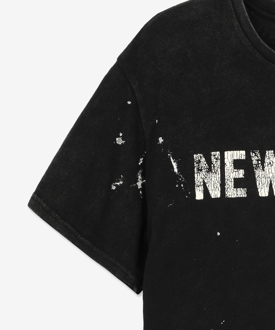 MUSINSA | R13 New York Boy Short Sleeve T-Shirt - Black