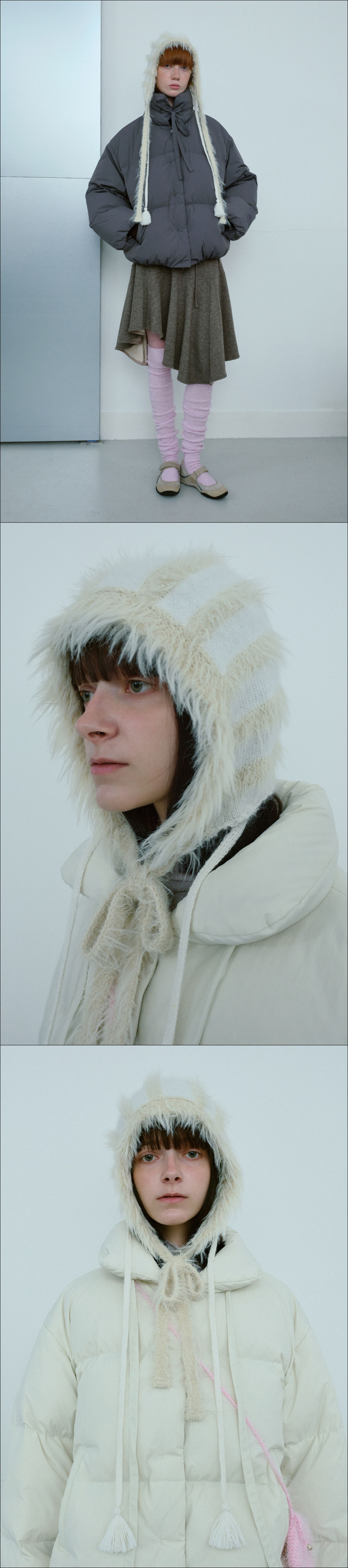 帽子 TYPESERVICE Strap Fur Hat [Ivory] MUSINSA | TYPESERVICE Strap Fur Hat [Ivory]