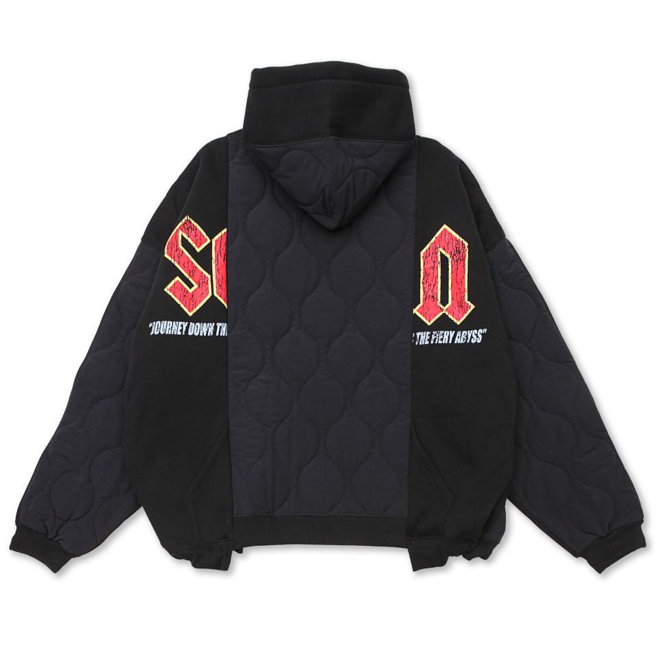 스키즘 인듀싱(SCHISM INDUCING) FAKE REWORKED ZIP HOODIE