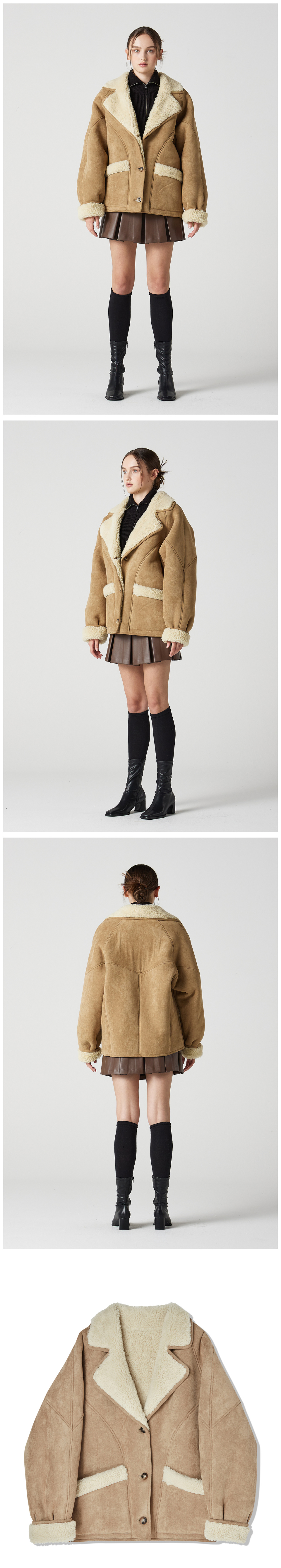 ジャケット・アウター OHOTORO Bear Mustang Jacket /Cream bear mustang jacket | OHOTORO