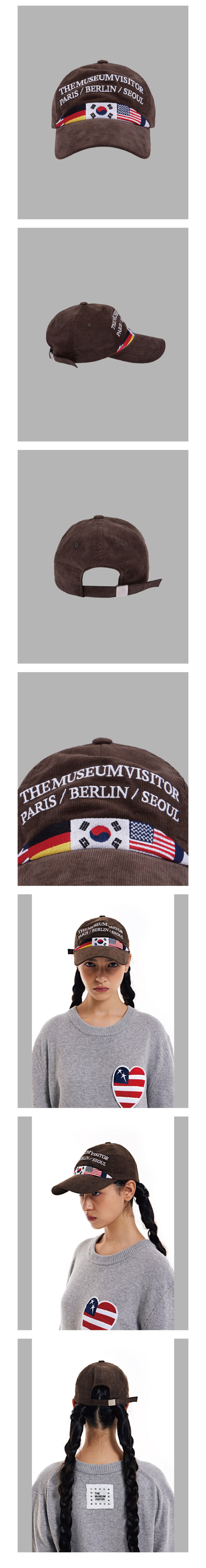 ★THE MUSEUM VISITOR★ FLAG STITCHED CORDUROY BALLCAP BLACK MUSINSA | THE MUSEUM VISITOR FLAG STITCHED CORDUROY BALLCAP