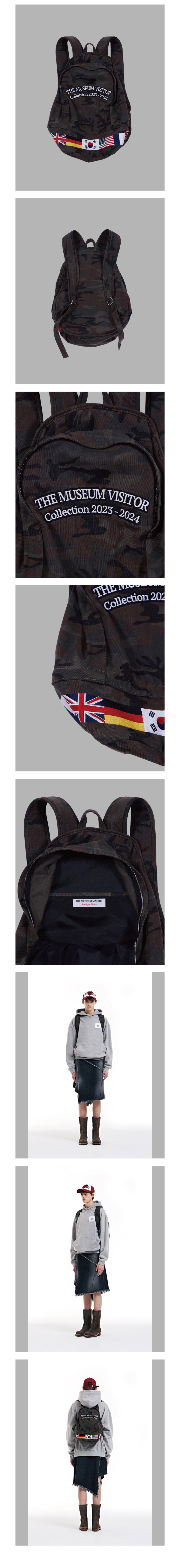 MUSINSA公式 | THE MUSEUM VISITOR FLAG STITCHED BACKPACK