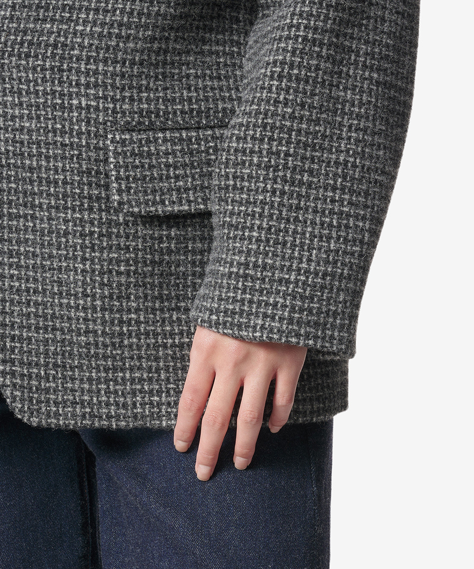 スーツ Isabel Marant Charlene Check Wool Single Jacket Gray VE0086F MUSINSA | ISABEL MARANT Charlene Checkered Wool Single