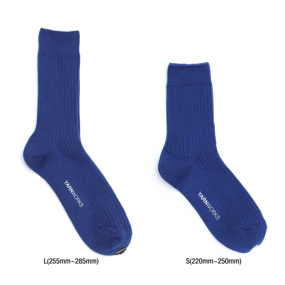 얀웍스(YARNWORKS) [블루 컬러 5팩]WORK0-middle 기본 립양말