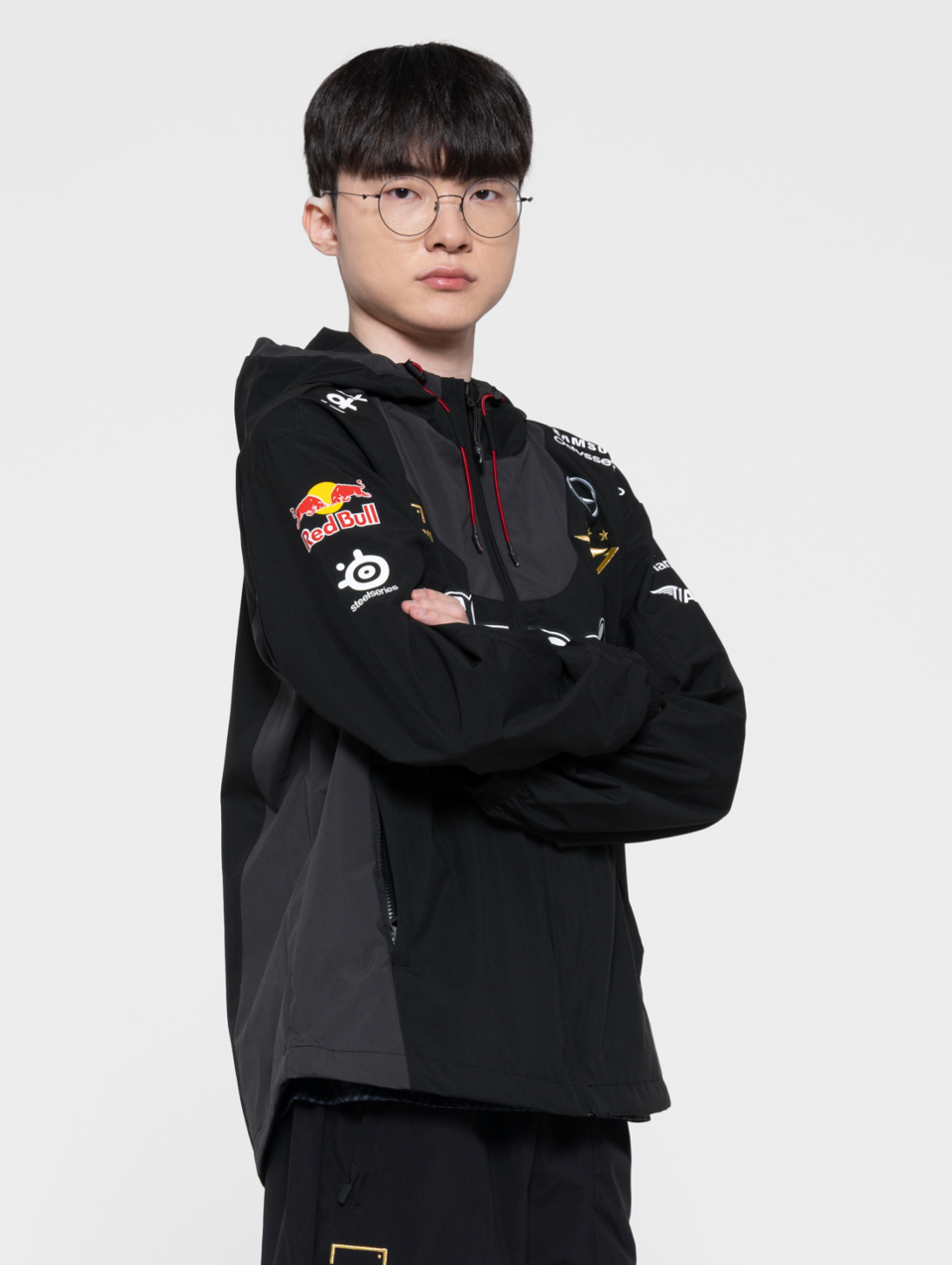 골스튜디오(GOALSTUDIO) 2023 T1 UNIFORM WORLDS JACKET -BLACK