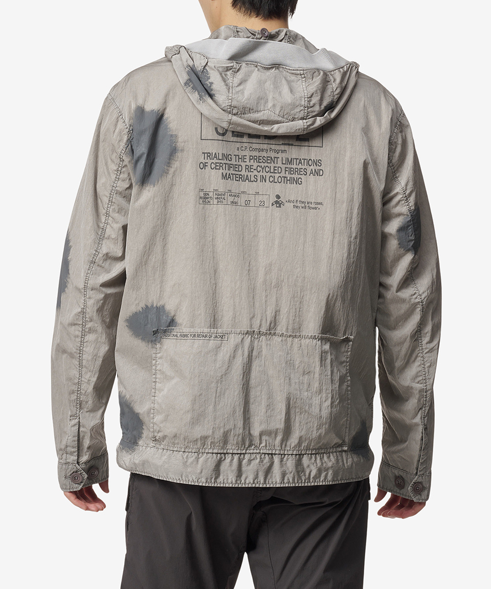 MUSINSA | CP Company Graphic Nylon Hooded Jacket - Gray