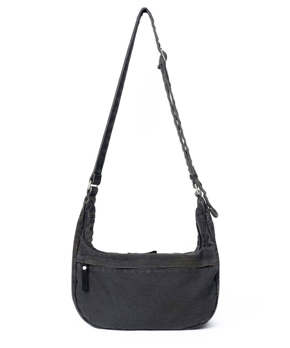 ショルダーバッグ・ポシェット HAHARCHIVE After Pray Edition Perry Washed Hobo Bag Black HAH ARCHIVE（ハーアーカイブ）の「韓国ブランド HAH archive