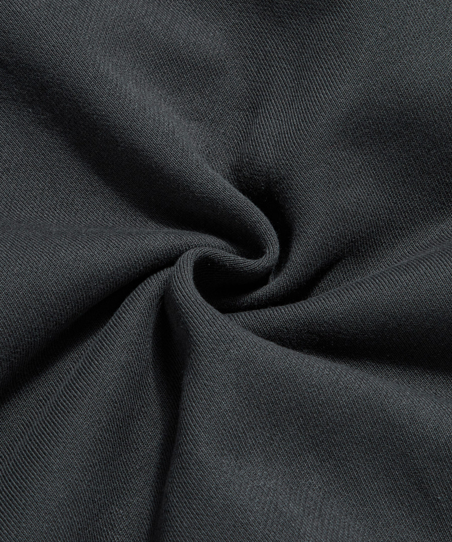 17.5 oz Terry Cloth 2Way Zip-Up Hoodie Kr Ver. Black 상세 이미지 10
