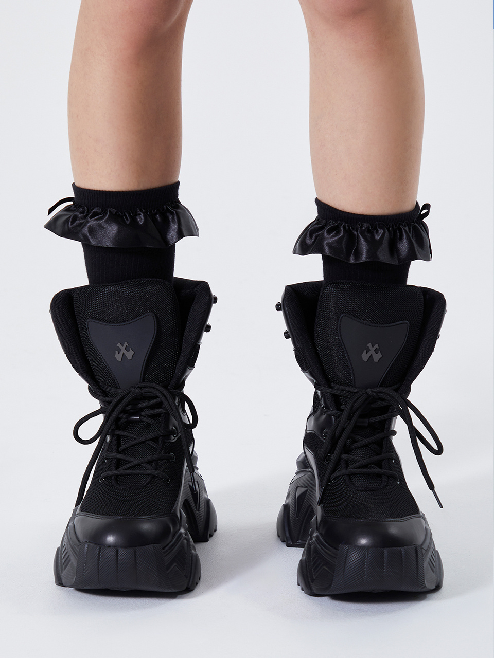 ★Leey★ PLATFORM BOOTS SNEAKERS BLACK MUSINSA | L.E.E.Y PLATFORM BOOTS SNEAKERS BLACK
