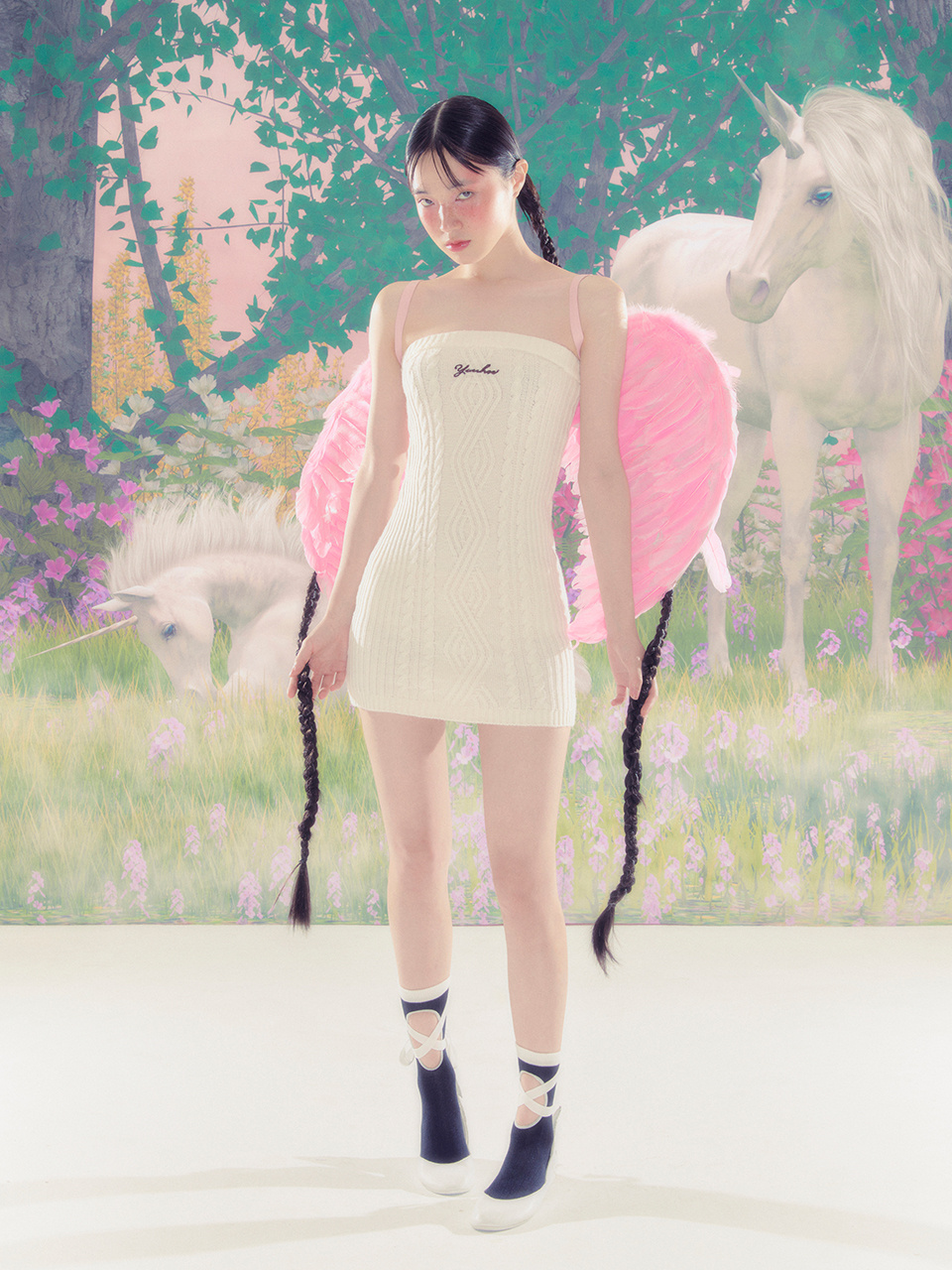 ★YOUHEE ★YOUHEE TUBE TOP CABLE KNIT DRESS MUSINSA | YOUHEE YOUHEE TUBE TOP CABLE KNIT DRESS IVORY