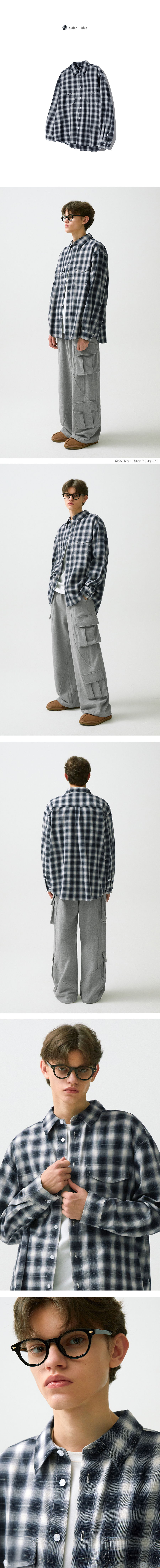 aespa カリナ 着用/TWO POCKET OMBRE PLAID CHECK SHIRTS original.gif?1726477879
