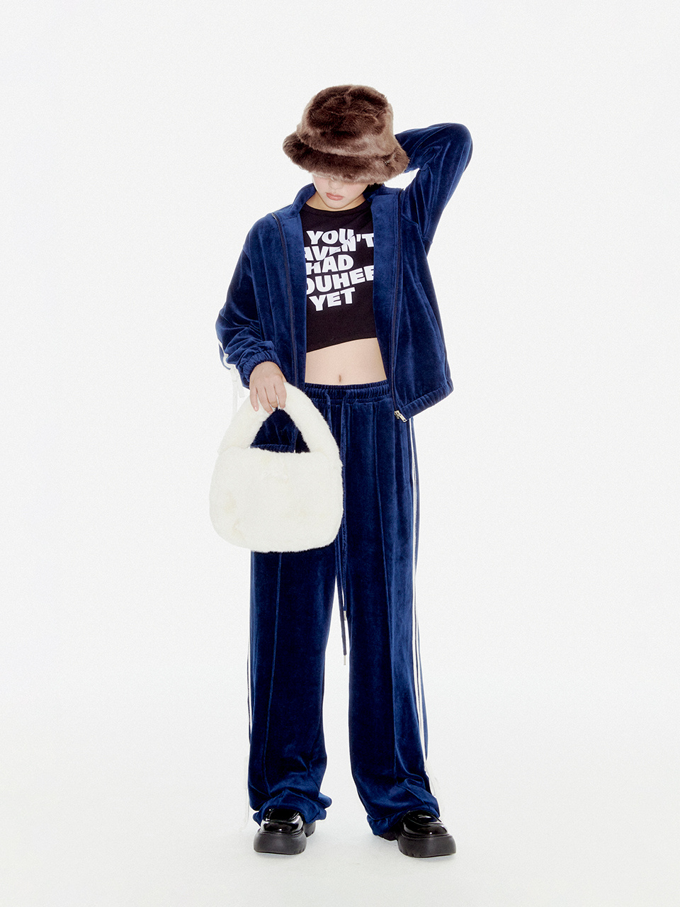 MUSINSA | YOUHEE YOUHEE FUR TOTE BAG IVORY