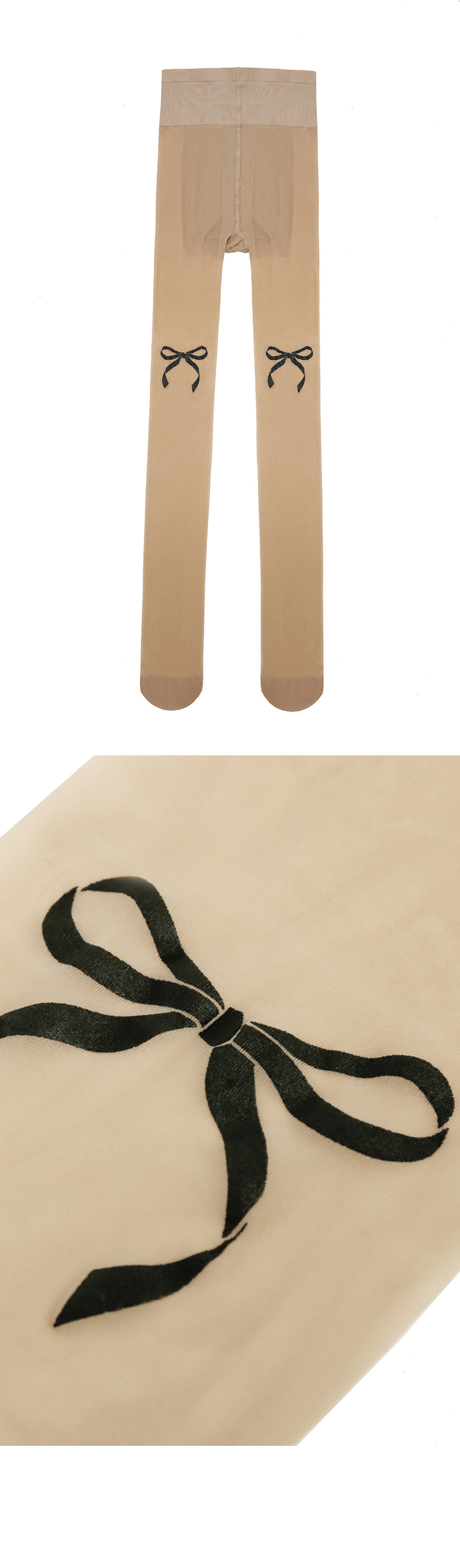 ★関税込★ODD ONE OUT★RIBBON PRINTED STOCKING★ ODDONEOUT】RIBBON PRINTED STOCKING | OUR BRAND,ODDONEOUT