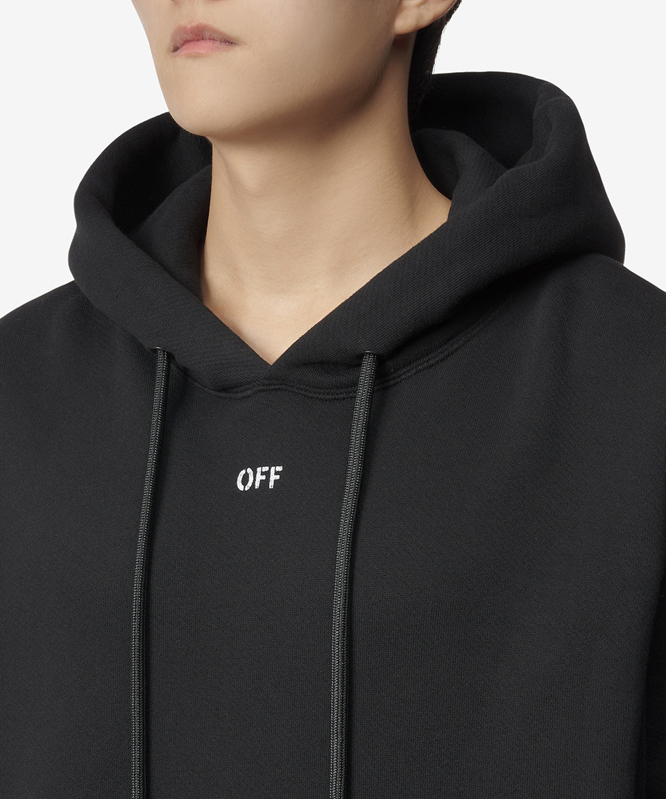 ★Off-White★ OFF STAMP SKATE HOOD BLACK OMBB085F23FLE001100 MUSINSA公式 | Off White Off-Stamp Skate Hood - Black